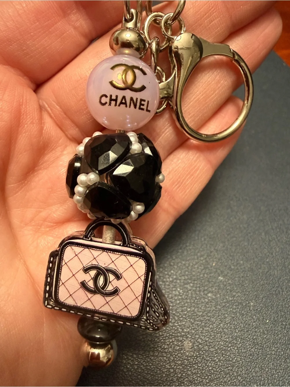 New Beaded Fashion Purse Charm/Keychain - Picture 2 of 2